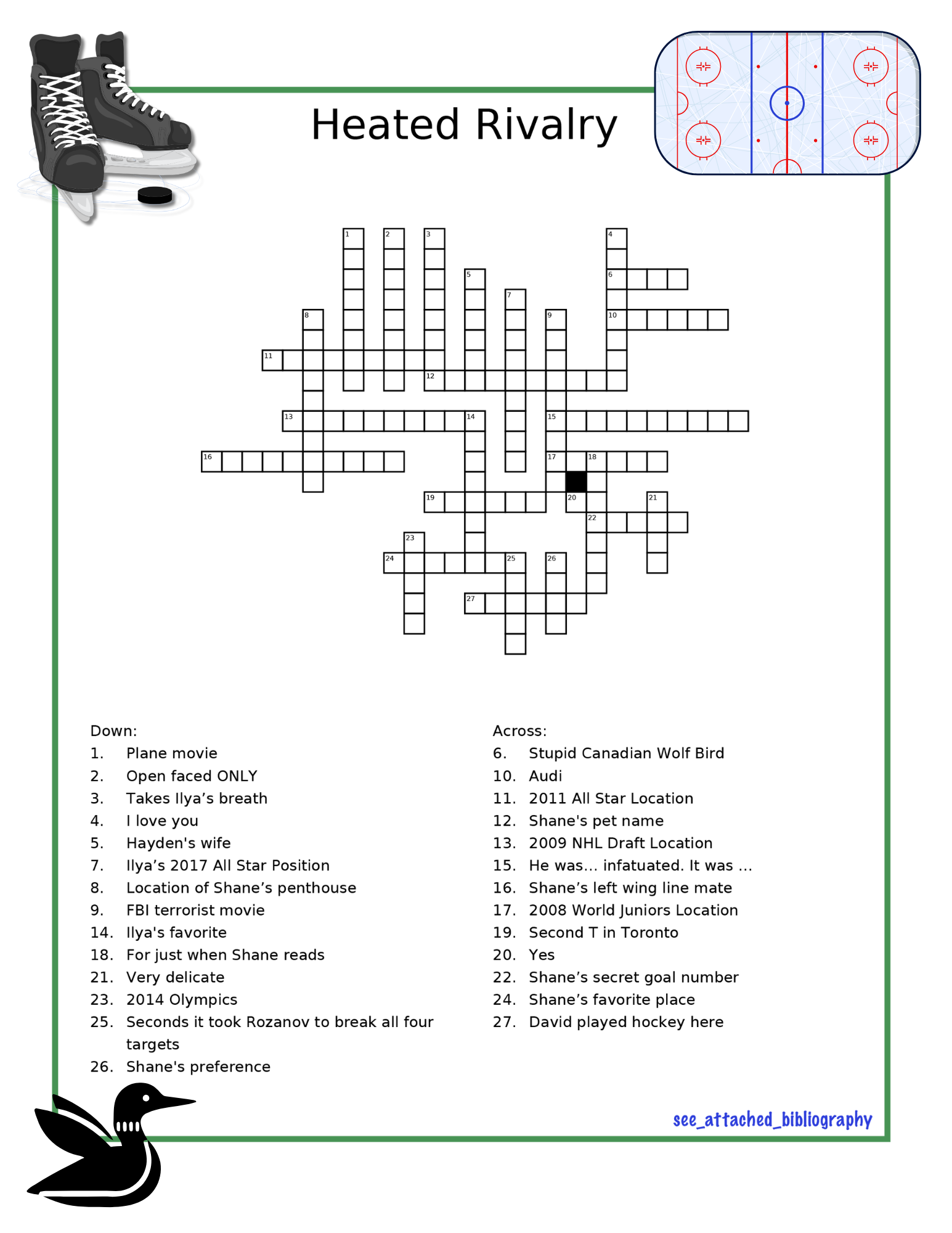 Heated Rivalry Trivia Questions Pdf Crosswords, Trivia, and Word Searches – Heated Rivalry Scrapbook